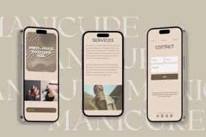 Сайт для студии маникюра