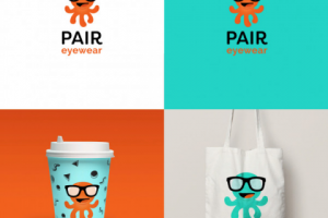 Разработка дизайна логотипа для детский очков