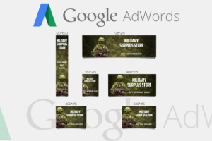 Разработка баннеров Google AdWords – Military store
