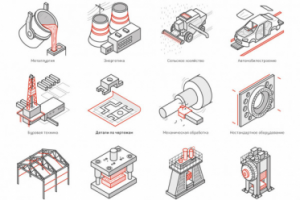 Разработка иконок для компании разных отраслей