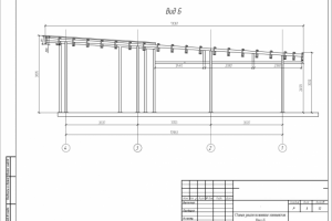 Навес зоны разгрузки магазина.
