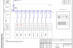 Энергоснабжение коттеджа, однолинейные схемы щитов.