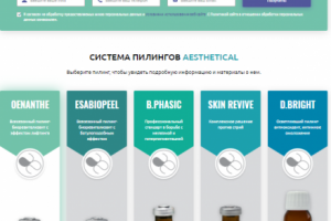 Лендинг с продукцией