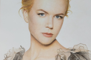 Портрет с фото, портрет Николь Кидман