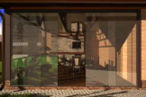 Гараж, совмещенный с летней террасой