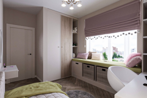 Визуализация детской для девочки