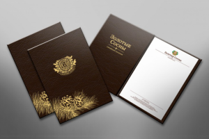 Дизайн папки для КП "Золотые сосны"