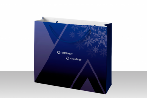 Дизайн новогоднего пакета для компаний "Партнер" и "Никомет"