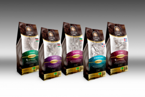 Дизайн линейки упаковки кофе