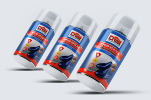 Дизайн этикетки для обувного спрея Chist