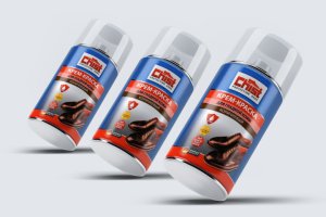 Дизайн этикетки для обувного спрея Chist