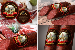 Дизайн этикетки колбасы Don Jorge