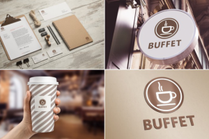 Дизайн фирменного стиля для кафе Buffet
