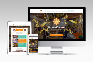 Дизайн сайта Вкусотеррия (десктопная и мобильная версия)