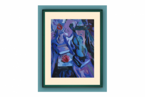 Натюрморт со скрипкой, темпера