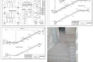 монолитная железобетонная лестница