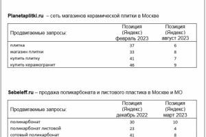 Примеры роста позиций сайтов