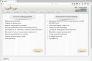 Сайт компании импортера насосов и РТИ