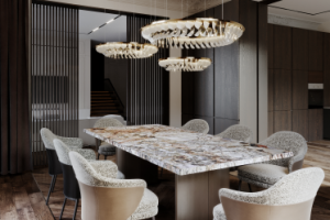 Столовая в тёплой гамме