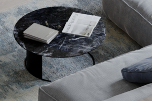 Кухня-гостиная в холодных тонах