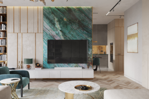 Современная кухня-гостиная