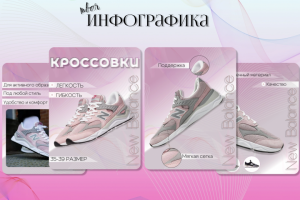 Кроссовки . Карточка для маркетплейса