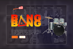 Разработка сайта для магазина музыкальных инструментов