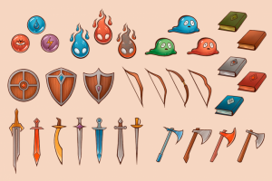 Оружие и дополнительные элементы для настольной игры