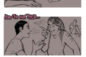 Черновая страница комикса (3)