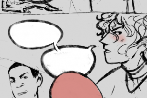 Черновая страница комикса (2)