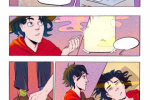 Страничка комикса с полноценным покрасом