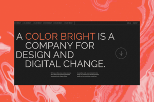 Сайт агентства A Color Bright