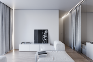 Квартира в белых тонах