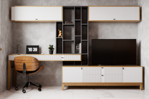 Гостинная стол стенка с рабочем местом