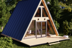 Визуализация А-фрейм домика