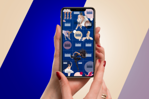 Бесшовная лента инстаграм для балетной студии.