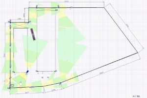 Расстановка камер видеонаблюдения