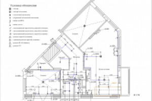 Отрисовка плана квартиры с освещением и розетками