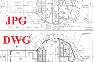 Перевод чертежей из картинки в AutoCAD (DWG)