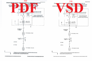Перевод схемы из формата PDF в VSD (Visio)