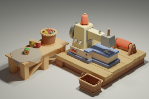 Швейная машинка изометрия