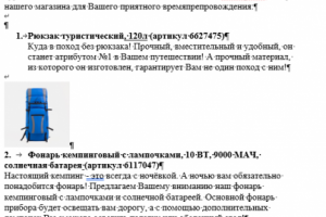 Статья туризм