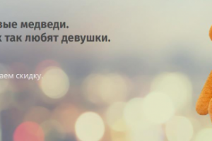 Лендинг плюшевых медведей