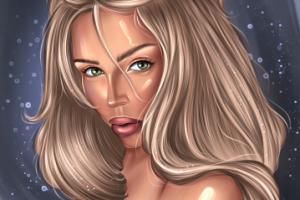 Портрет в стиле Диджитал арт