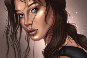 Портрет в стиле Диджитал арт