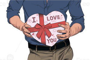 Иллюстрация для дня влюблённых