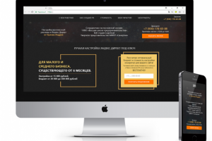 Лендинг визитка специалиста по РСЯ