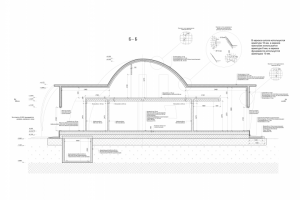 Разрез купольного дома