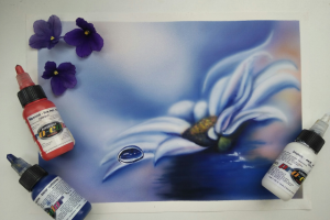 Цветок с каплей