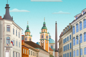 Векторная иллюстрация. Словения.